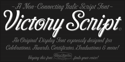 Victory Script Font Poster 1