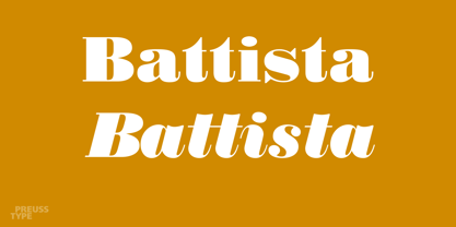 Battista Font Poster 1