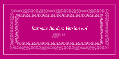 Baroque Borders A Font Poster 1