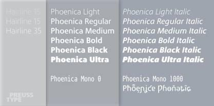 Phoenica Std Font Poster 3