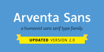 Arventa Sans Pro Fuente Póster 1