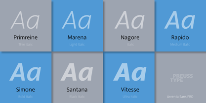 Arventa Sans Pro Font Poster 10