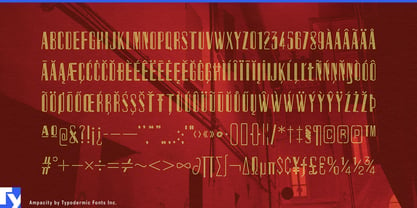 Ampacity Font Poster 7