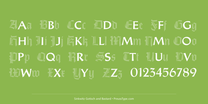 Sinkwitz Gotisch Font Poster 4