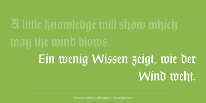 Sinkwitz Gotisch Font Poster 6