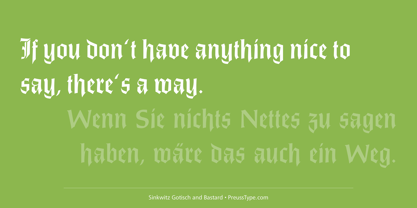 Sinkwitz Gotisch Font Poster 7