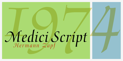 Medici Script Font Poster 1