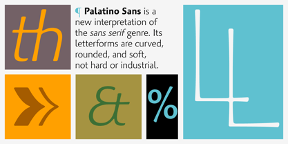 Palatino Sans Fuente Póster 3