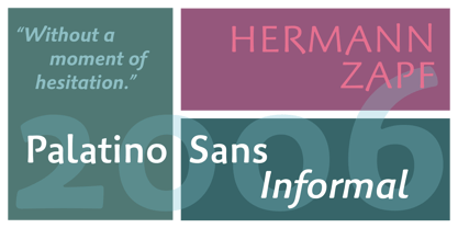 Palatino Sans Informal Font Poster 3