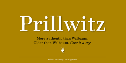 Prillwitz Pro Font Poster 1