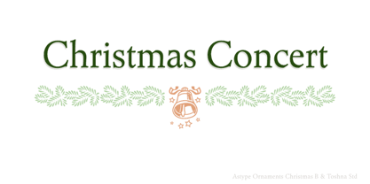 ASTYPE Ornaments Christmas B Font Poster 1
