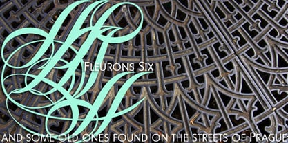 Fleurons Six Font Poster 1