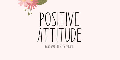 Positive Attitude Font Poster 1