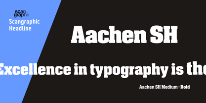 Aachen SH Font Poster 1
