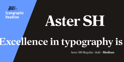 Aster SH Font Poster 1