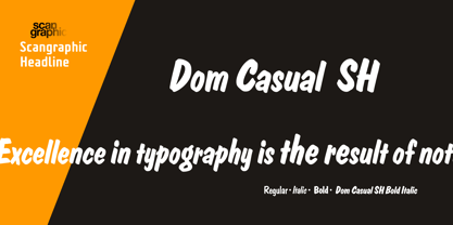 Dom Casual SH Font Poster 1