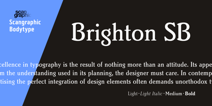Brighton SB Font Poster 1