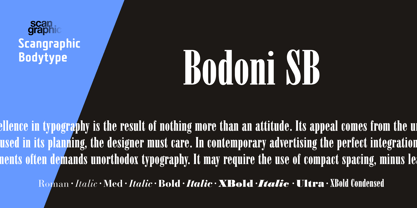 Bodoni SB Font Poster 3