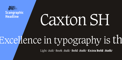 Caxton SH Font Poster 1