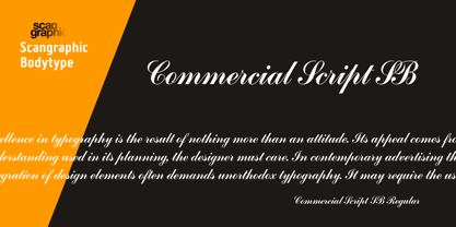 Commercial Script SB Font Poster 1