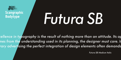 Futura SB Font Poster 2