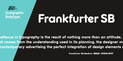 Frankfurter SB Font Poster 1