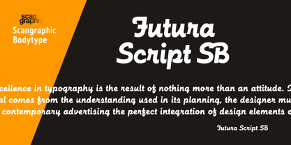 Futura Script SB Font Poster 1