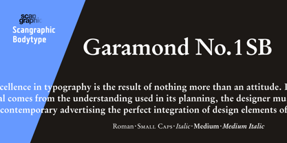 Garamond No. 1 SB Font Poster 1