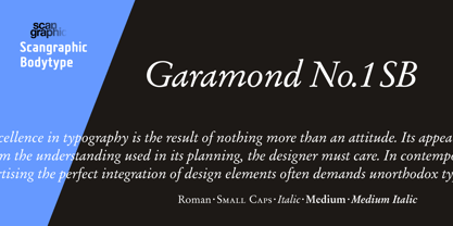 Garamond No. 1 SB Font Poster 2