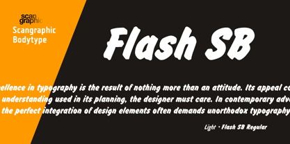 Flash SB Font Poster 1
