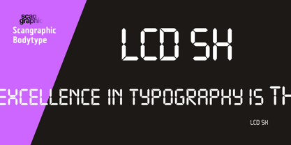 LCD SH Font Poster 1
