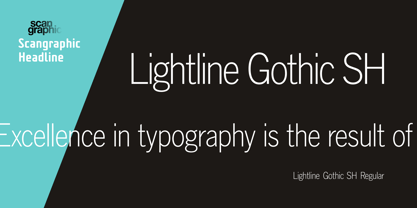 Lightline Gothic SH Font Poster 1