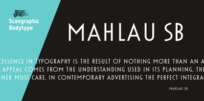 Mahlau SB Font Poster 1