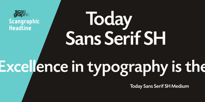 Today Sans Serif SH Fuente Póster 2