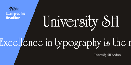 University SH Font Poster 1