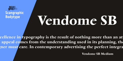 Vendome SB Font Poster 1