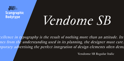 Vendome SB Font Poster 2