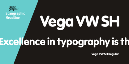 Vega VW SH Font Poster 1