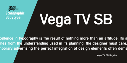 Vega TV SB Font Poster 1