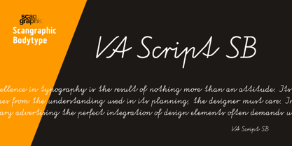 VA Script No. 1 SB Font Poster 1