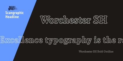 Worchester Round SH Font Poster 1