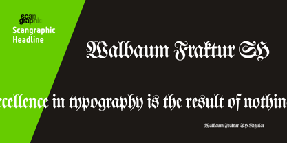 Walbaum Fraktur SH Font Poster 1