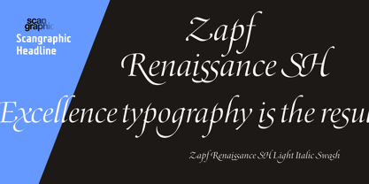 Zapf Renaissance Antiqua SH Font Poster 3