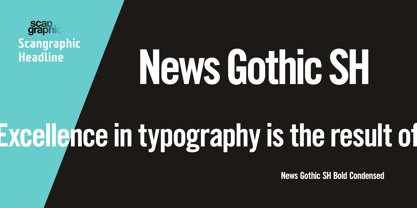 News Gothic SH Font Poster 1