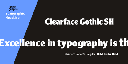 Clearface Gothic SH Font Poster 1