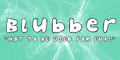 Blubber Font Poster 1