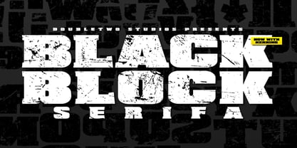 XXII BLACK-BLOCK-SERIFA Font Poster 1
