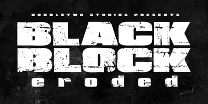 XXII BLACK-BLOCK Font Poster 1