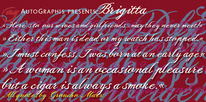 Brigitta Font Poster 1