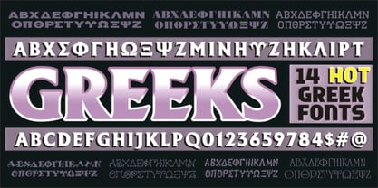 Greek Font Set #1 Font Poster 1